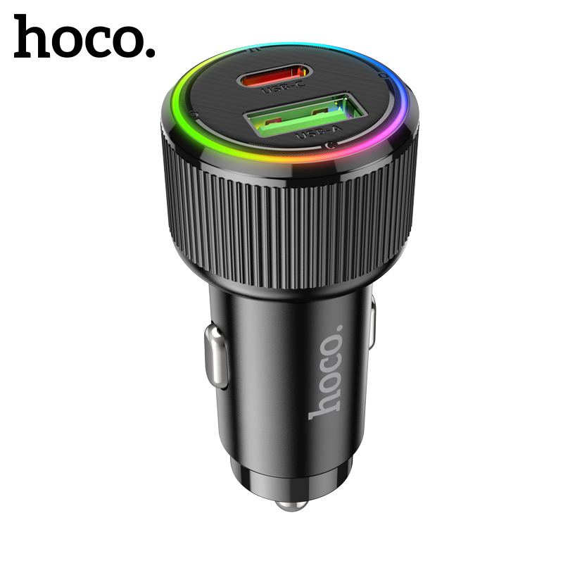 Caricabatterie rapido per auto HOCO NZ14A a doppia