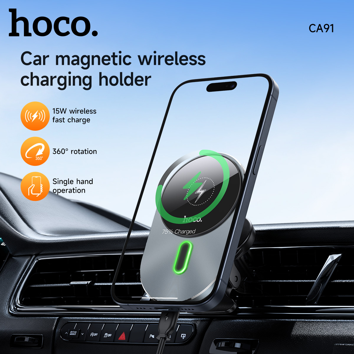 Caricabatterie wireless magnetico da 15 W per iPhone