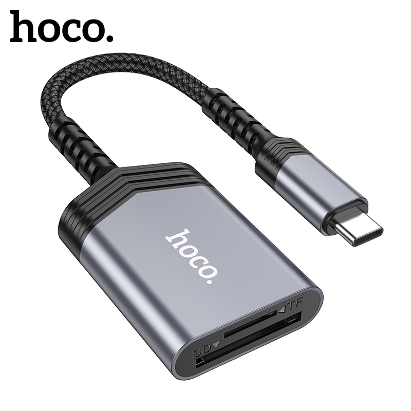 Lettore di schede 2 in 1 HOCO, adattatore OTG Type C