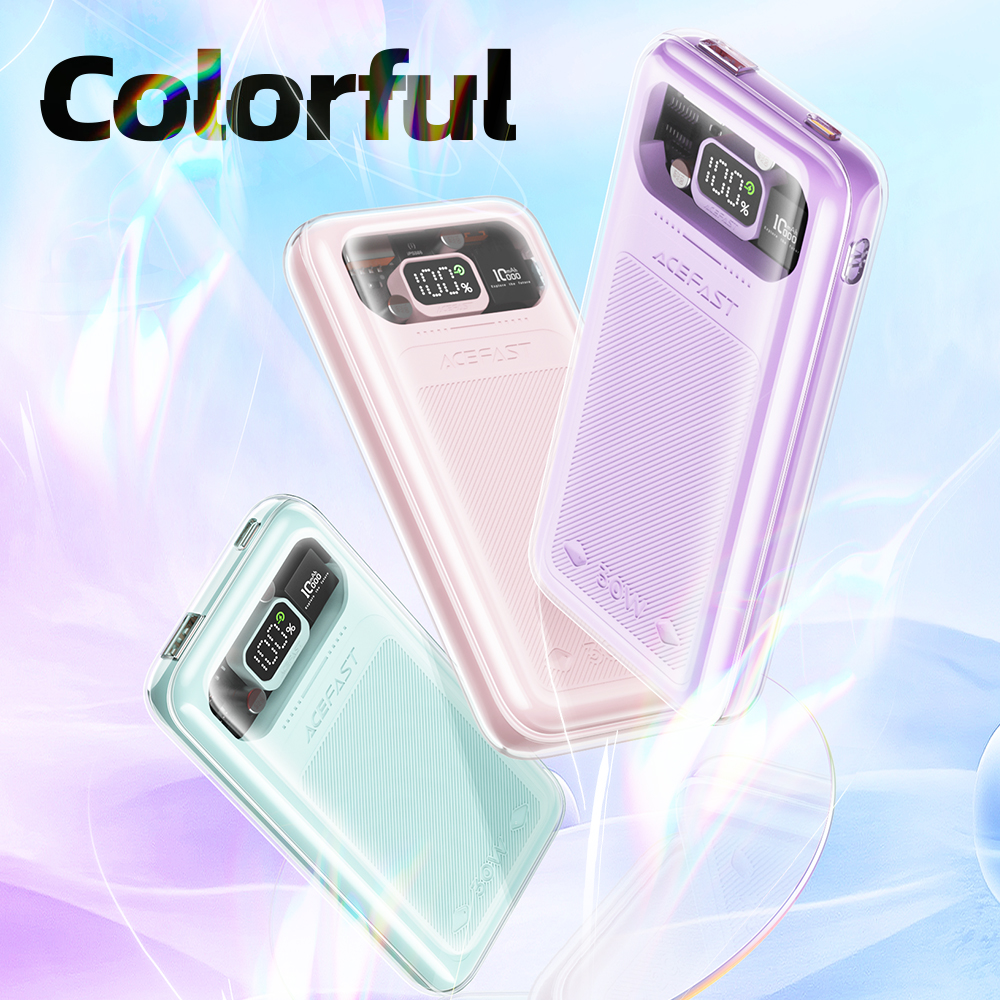 ACEFAST M1 Crystal Powerbank da 10000 mAh con ricarica