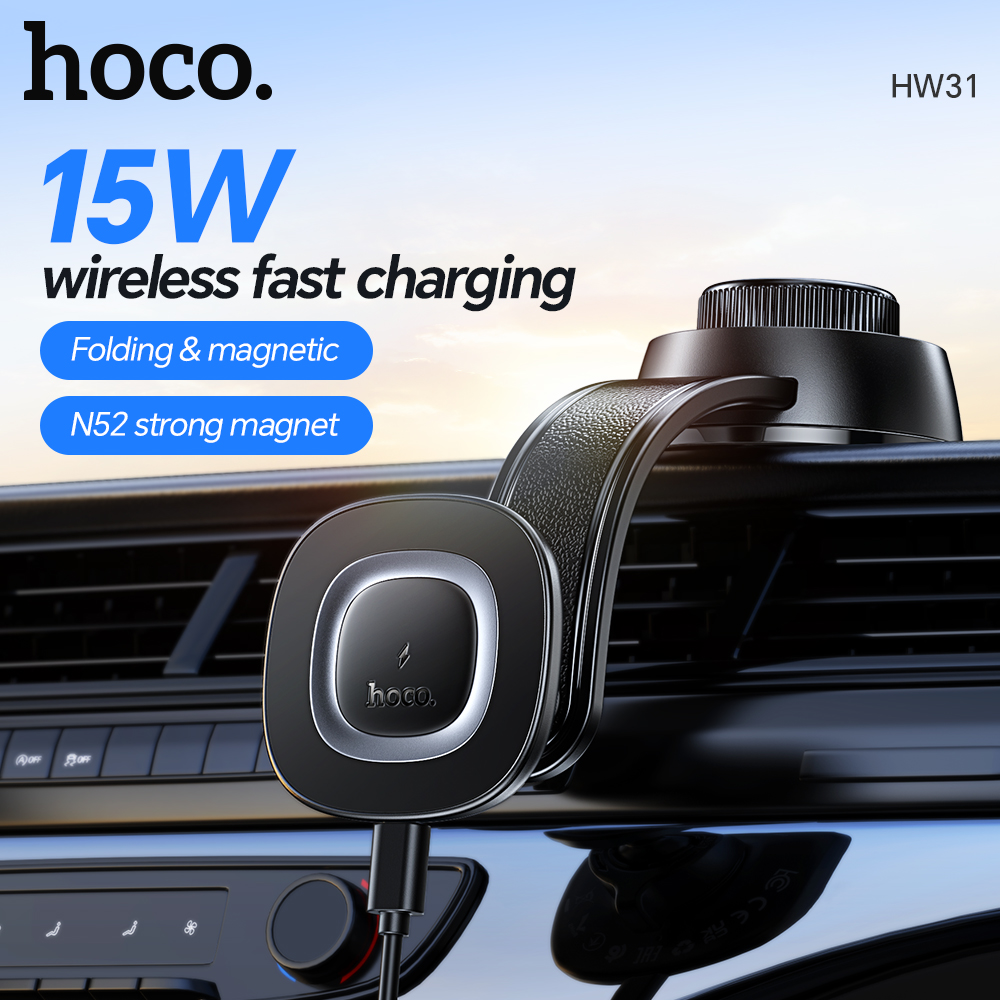 Supporto magnetico wireless HOCO da 15 W per ricarica
