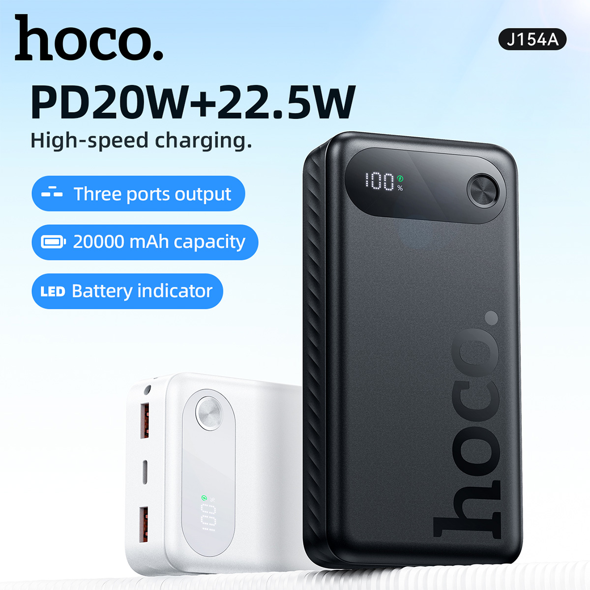 Batteria HOCO CCC con display digitale a LED da 20000