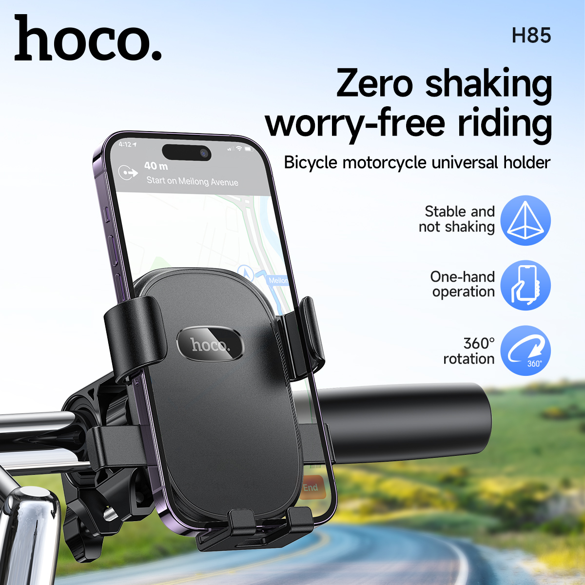 Supporto universale per telefono da moto HOCO per