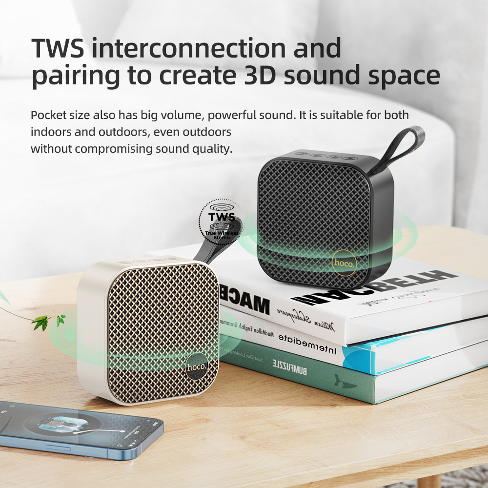 HOCO HC22 Altoparlante stereo Bluetooth 5.2 da 52