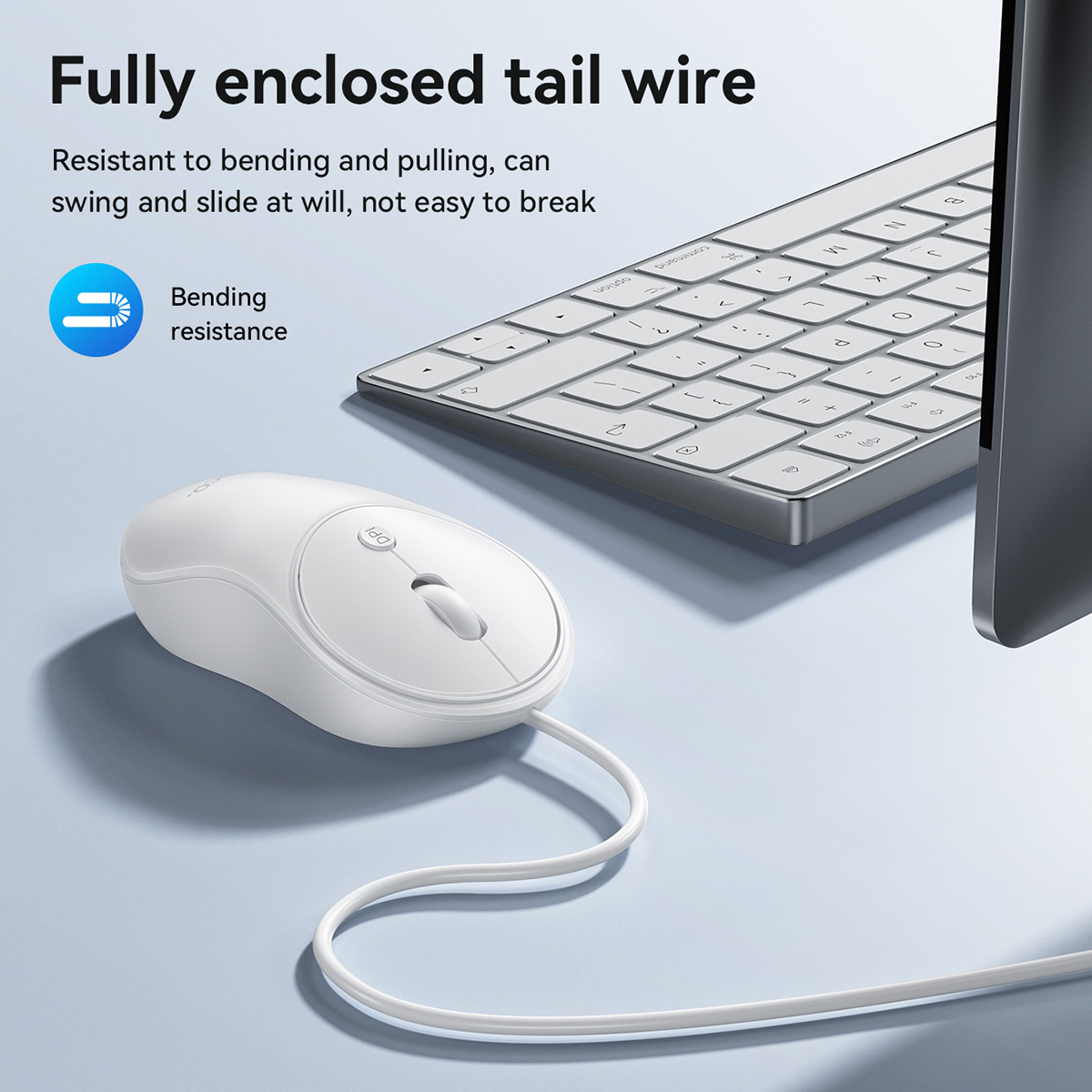 Mouse Hoco silenzioso con cavo USB per ufficio