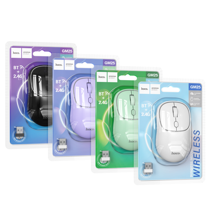 HOCO GM25 Wireless Dual-Mode Bluetooth 2.4G Silent