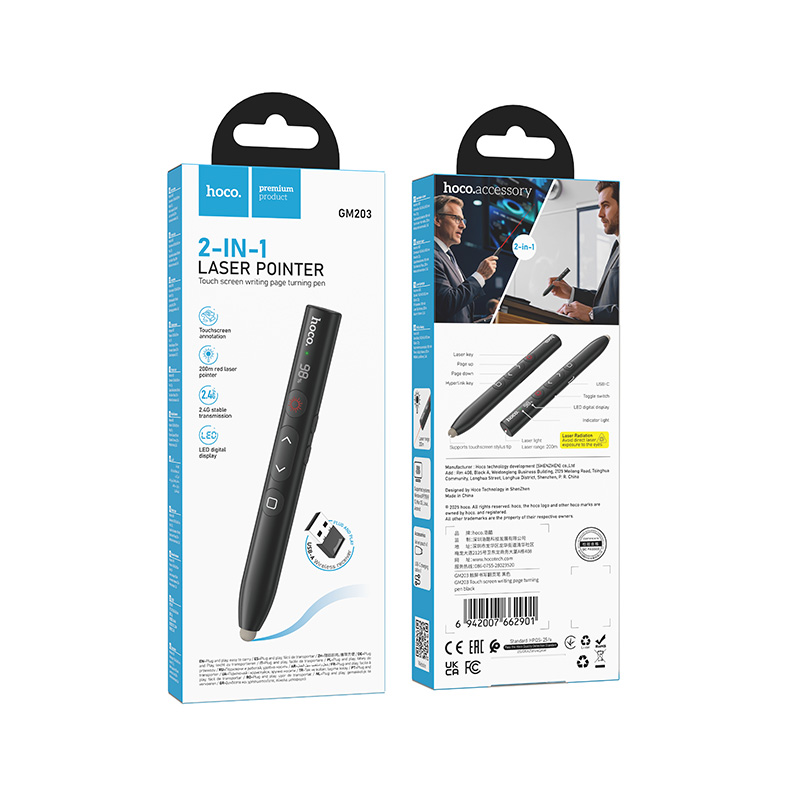 HOCO 2 in 1 Touch Screen Writing Page Turing Pen