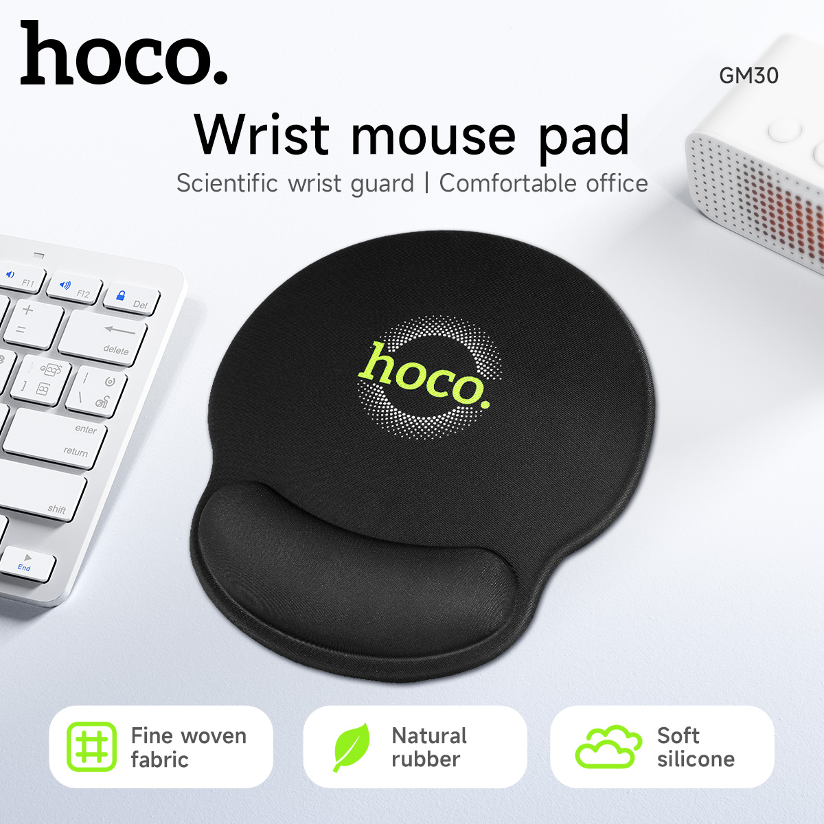Mouse con poggiapolsi ergonomico HOCO GM30, comodo