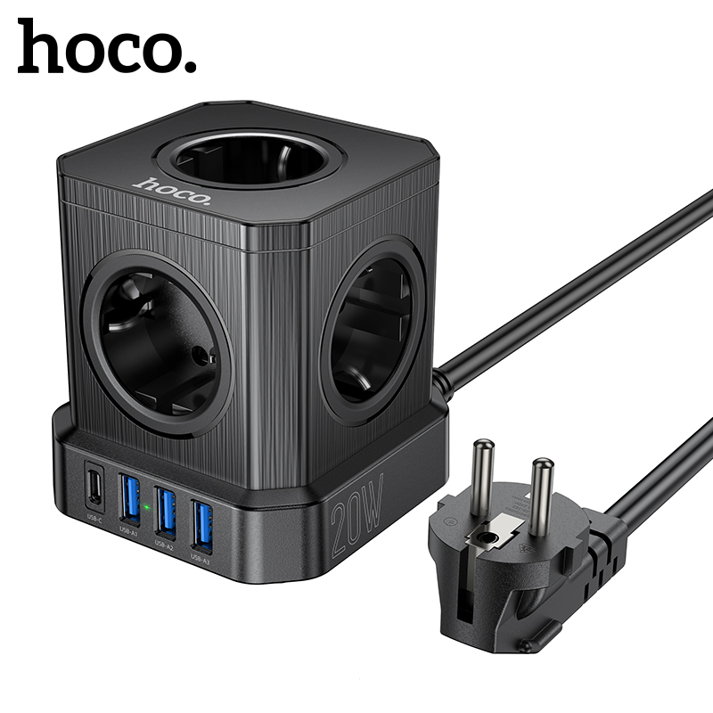 Multipresa HOCO PD20W con spina EU/GER e 5 prese CA 3