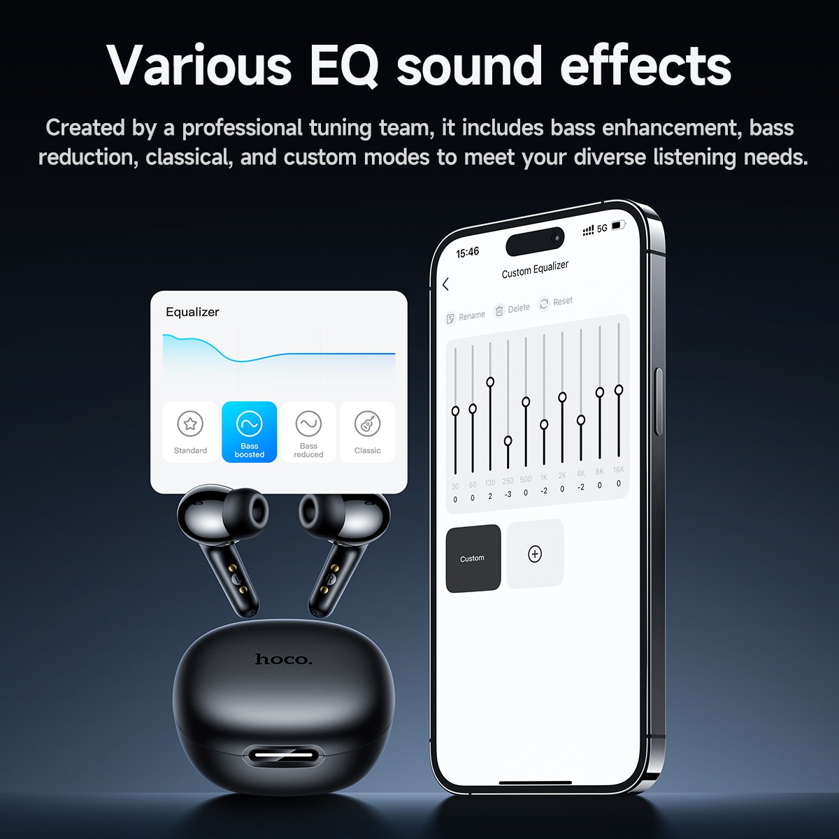 Auricolari HOCO Smart AI con traduzione in tempo reale
