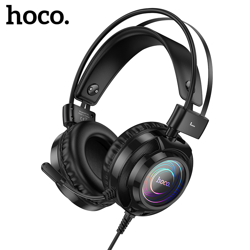 Cuffie da gaming cablate HOCO con illuminazione RGB