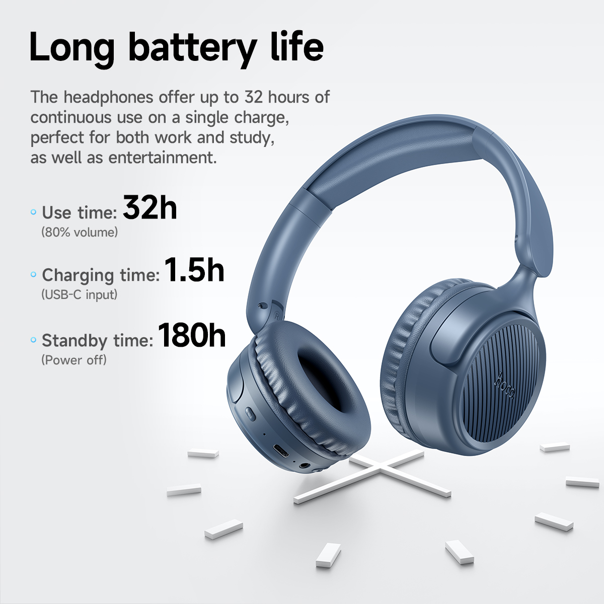 Cuffie wireless Bluetooth 5.4 HOCO per la musica