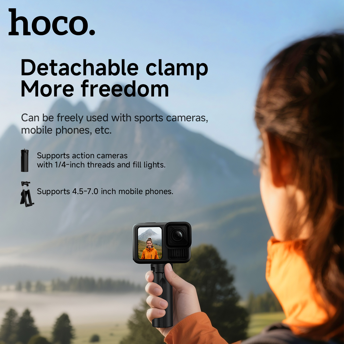 Mini treppiede portatile HOCO per fotocamera GoPro DJI