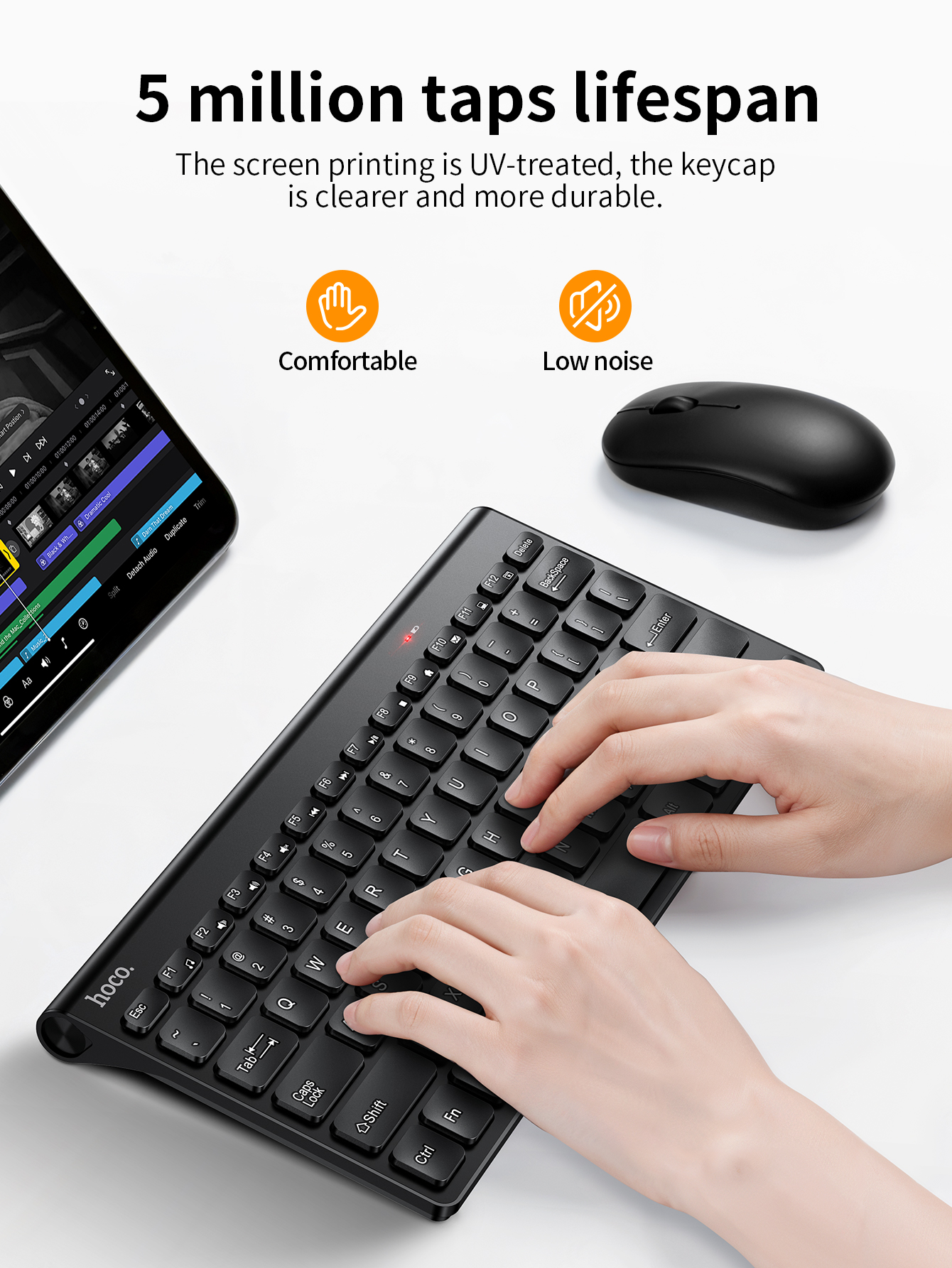 Tastiera mini USB wireless portatile HOCO 2.4G