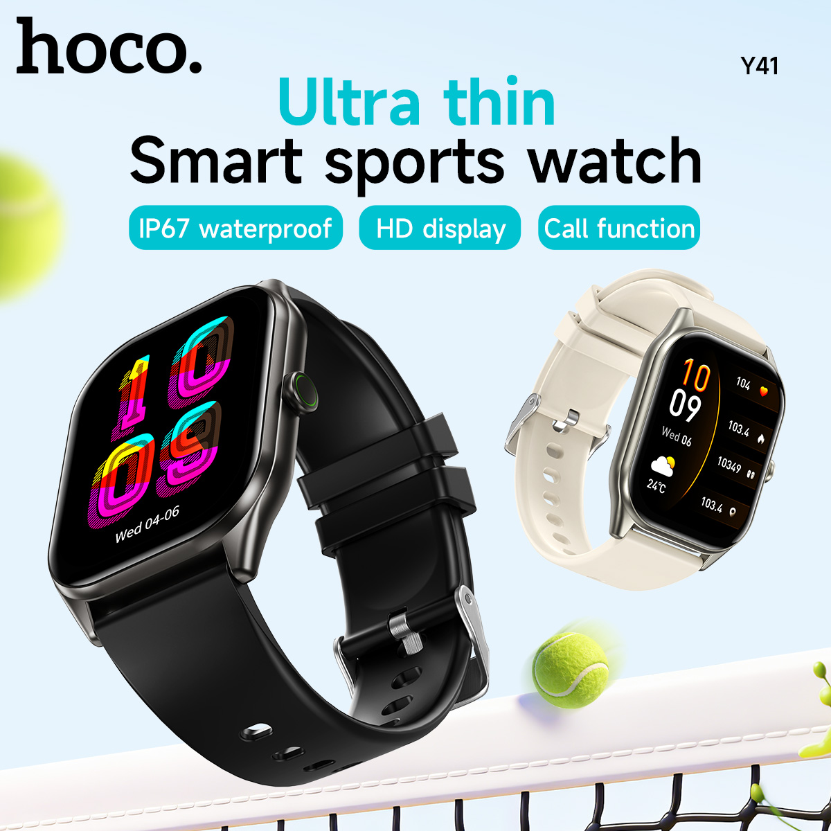 Smartwatch HOCO ultrasottile con schermo touch TFT da